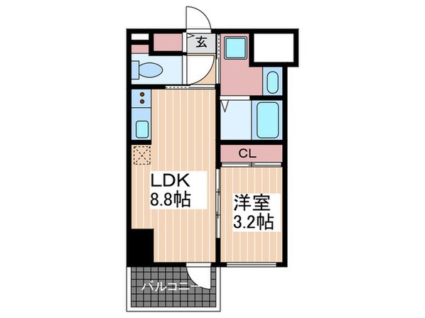 Ｓ－ＲＥＳＩＤＥＮＣＥ舟入本町の物件間取画像